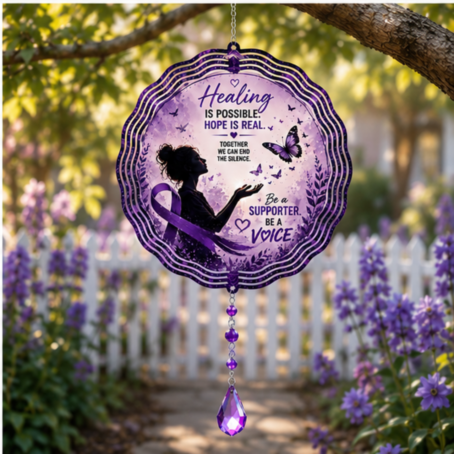 Healing Is Possible, Hope Is Real - Wind Spinner
