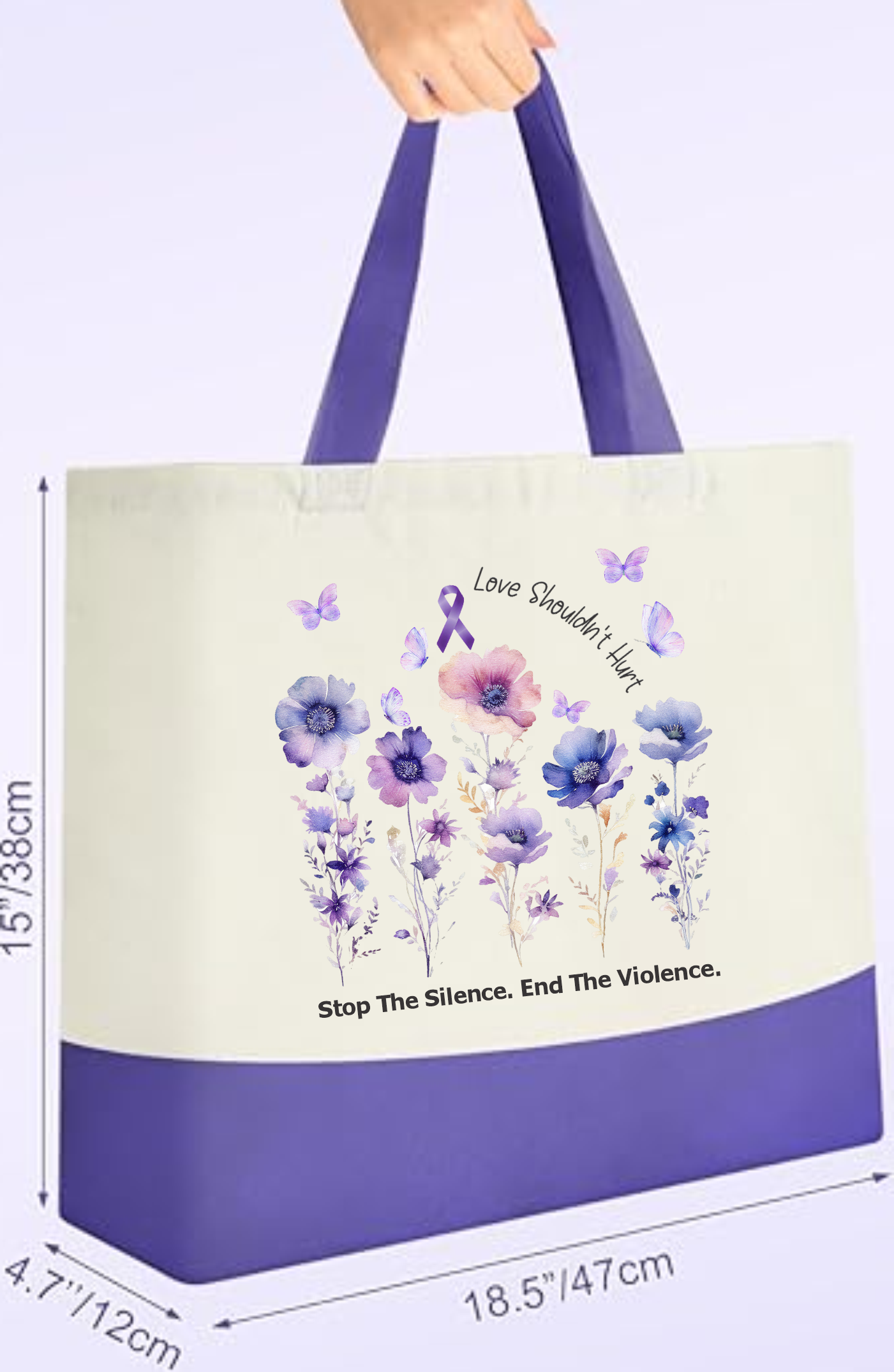 Canvas Tote & Cosmetic Bag Gift Set